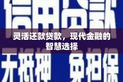 嘉祥灵活还款贷款，现代金融的智慧选择