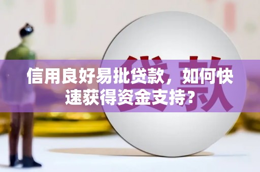 嘉祥信用良好易批贷款，如何快速获得资金支持？