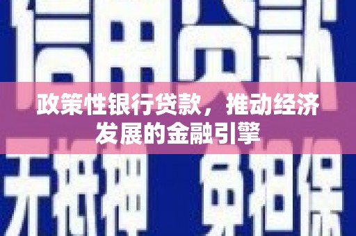嘉祥政策性银行贷款，推动经济发展的金融引擎