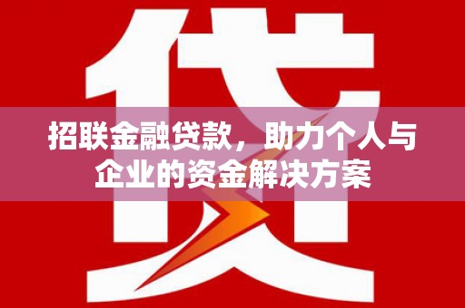 嘉祥招联金融贷款，助力个人与企业的资金解决方案
