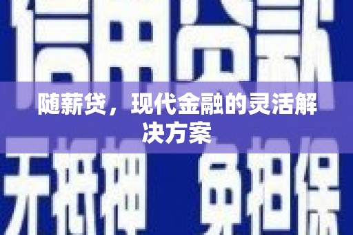 嘉祥随薪贷，现代金融的灵活解决方案