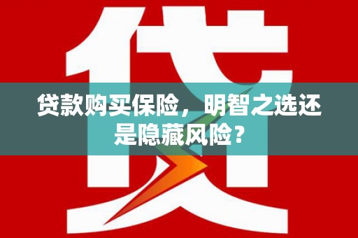 嘉祥贷款购买保险，明智之选还是隐藏风险？