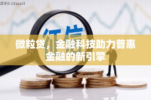 嘉祥微粒贷，金融科技助力普惠金融的新引擎