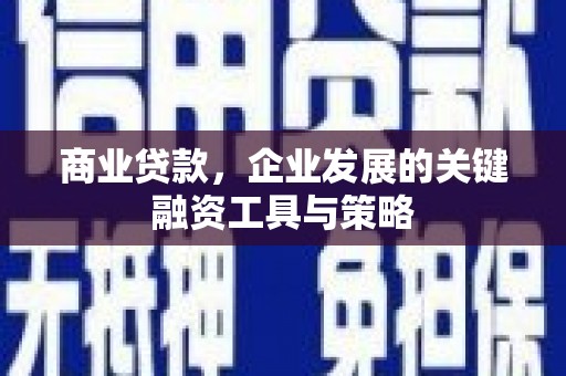 嘉祥商业贷款，企业发展的关键融资工具与策略