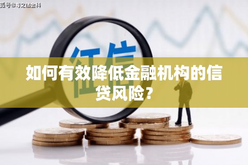 嘉祥如何有效降低金融机构的信贷风险？
