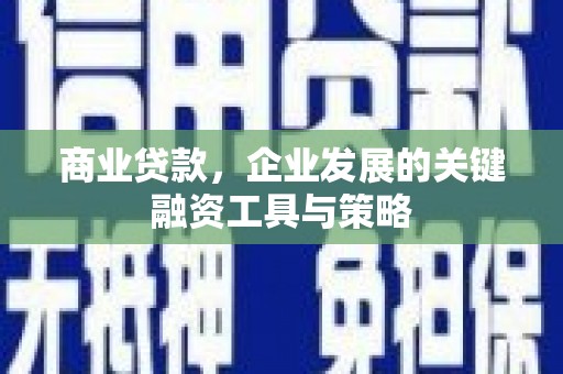 嘉祥商业贷款，企业发展的关键融资工具与策略