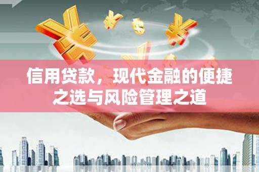 嘉祥信用贷款，现代金融的便捷之选与风险管理之道