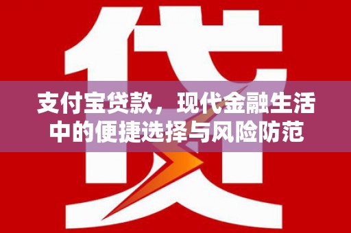 嘉祥支付宝贷款，现代金融生活中的便捷选择与风险防范