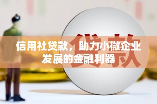 嘉祥信用社贷款，助力小微企业发展的金融利器