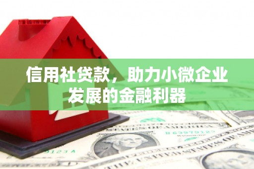 嘉祥信用社贷款，助力小微企业发展的金融利器