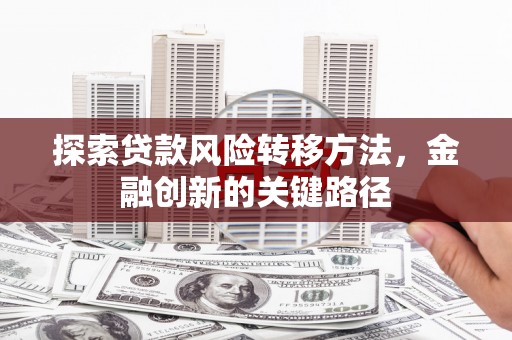 嘉祥探索贷款风险转移方法，金融创新的关键路径