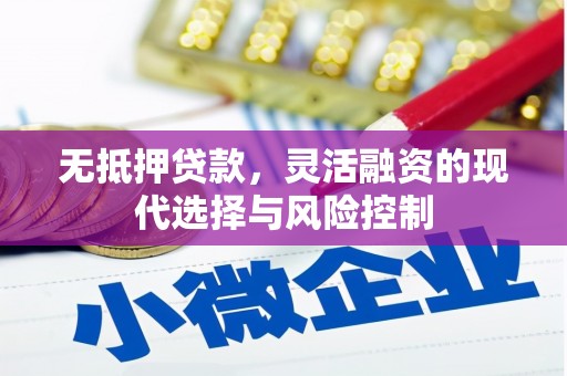 嘉祥无抵押贷款，灵活融资的现代选择与风险控制
