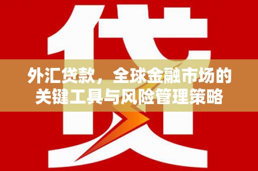 嘉祥外汇贷款，全球金融市场的关键工具与风险管理策略