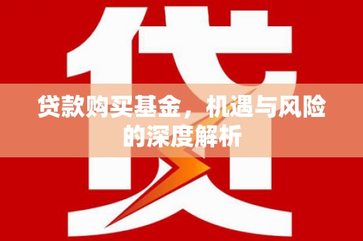 嘉祥贷款购买基金，机遇与风险的深度解析