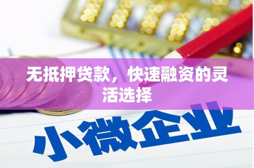 嘉祥无抵押贷款，快速融资的灵活选择