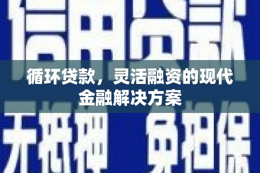 嘉祥循环贷款，灵活融资的现代金融解决方案