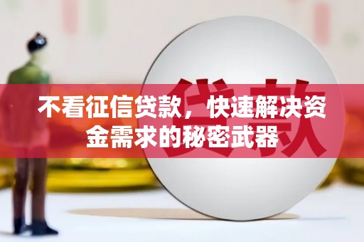 嘉祥不看征信贷款，快速解决资金需求的秘密武器