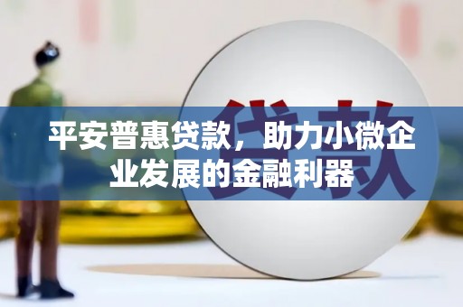 嘉祥平安普惠贷款，助力小微企业发展的金融利器