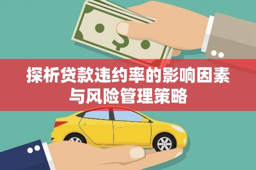 嘉祥探析贷款违约率的影响因素与风险管理策略