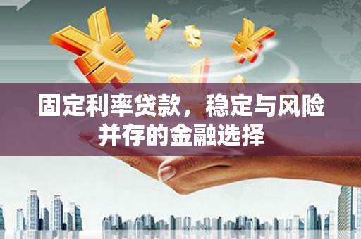 嘉祥固定利率贷款，稳定与风险并存的金融选择