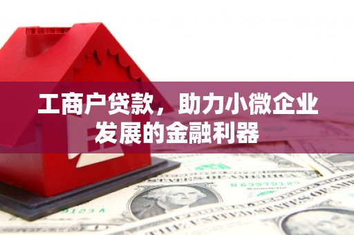嘉祥工商户贷款，助力小微企业发展的金融利器