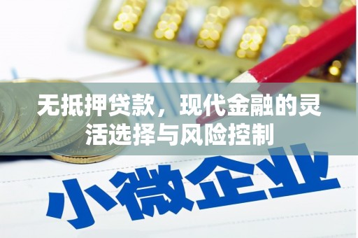 嘉祥无抵押贷款，现代金融的灵活选择与风险控制