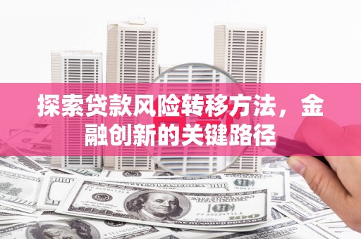 嘉祥探索贷款风险转移方法，金融创新的关键路径