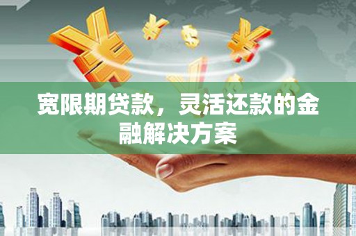 嘉祥宽限期贷款，灵活还款的金融解决方案