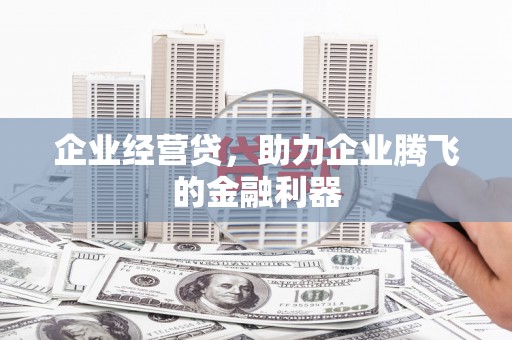 嘉祥企业经营贷，助力企业腾飞的金融利器
