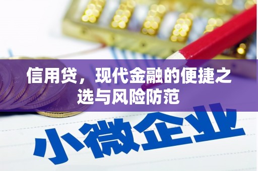 嘉祥信用贷，现代金融的便捷之选与风险防范