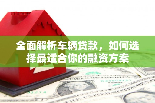 嘉祥全面解析车辆贷款，如何选择最适合你的融资方案