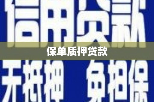嘉祥保单质押贷款