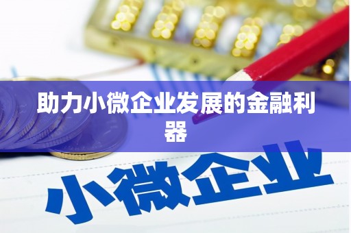 嘉祥助力小微企业发展的金融利器