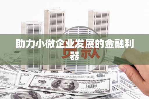 嘉祥助力小微企业发展的金融利器