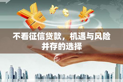 嘉祥不看征信贷款，机遇与风险并存的选择